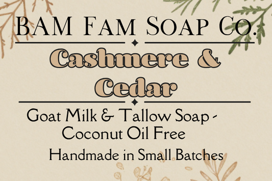 Cashmere & Cedar Goat Milk & Tallow Soap