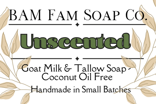 Unscented Goat Milk & Tallow Soap